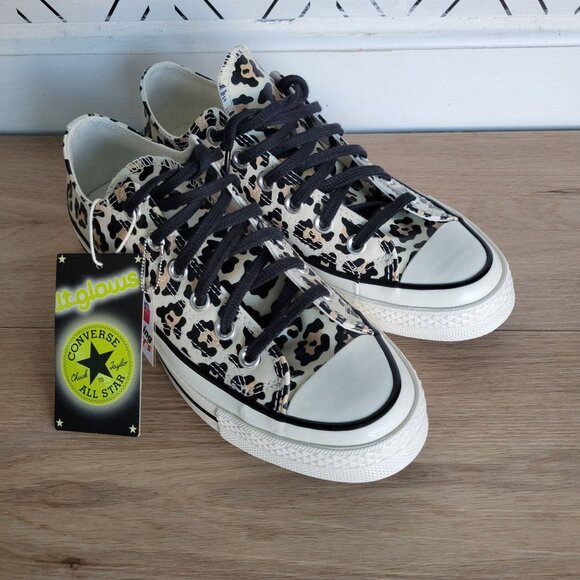 ⭐Chuck 70 Glow-In-The-Dark Leopard Animal Print Sz 6 Men Shoes Sneaker A15033C⭐ - Picture 2 of 11